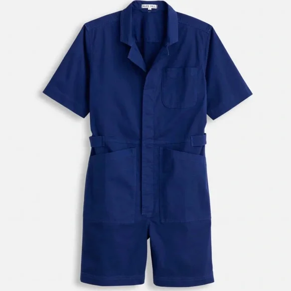 Alex mill cotton twill short standard jumpsuit - Picture 6 of 10